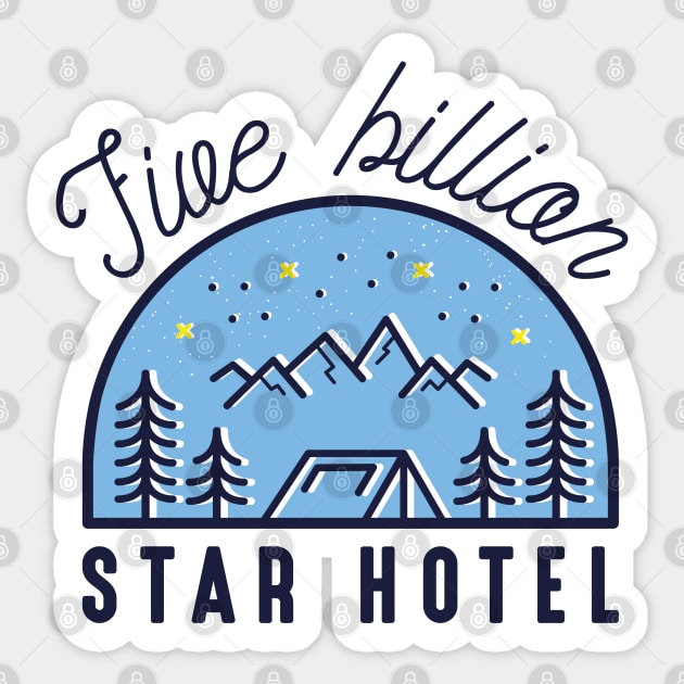 Five Billion Star Hotel Sticker by LuckyFoxDesigns